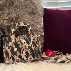 Leopard Print Mini Tote Bag in VINCE CAMUTO